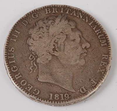 Lot 2184 - Great Britain, 1819 crown, George III laureate...