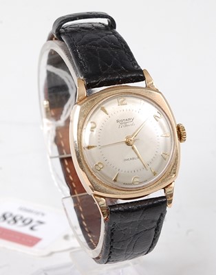 Lot 2688 - A vintage gent's Rotary 9ct gold cased...