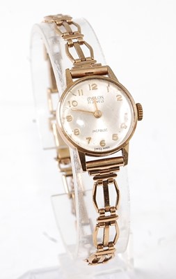 Lot 2630 - A lady's Avalon 9ct gold cased wristwatch,...