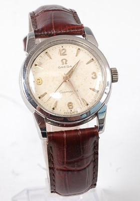 Lot 2650 - A gent's steel cased Omega Seamaster...