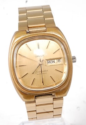 Lot 2654 - A gent's gold plated Omega Seamaster automatic...
