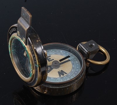 Lot 2455 - A WW I private purchase brass cased prismatic...
