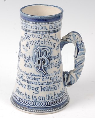 Lot 2456 - A late Victorian stoneware siege of Mafeking...
