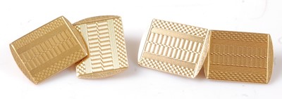 Lot 2732 - A pair of yellow metal Britannic double-ended...