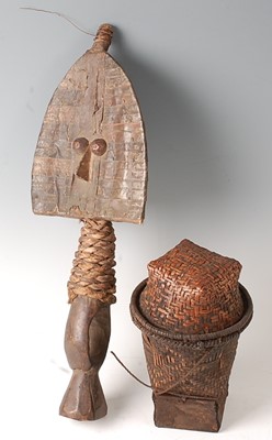 Lot 93 - * An Osseyba reliquary guardian figure, the...