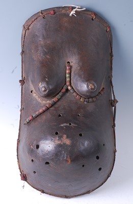 Lot 96 - * A large carved wooden female nude "belly"...