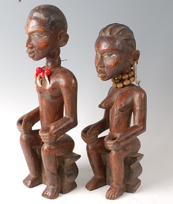 Lot 99 - * A pair of "Royal" figures, each in seated...