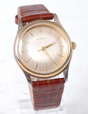 Lot 2718 - A gent's Eterna steel cased wrist watch having...
