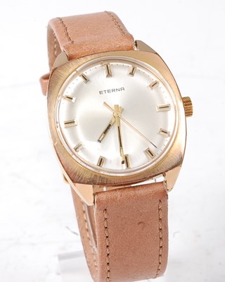 Lot 2719 - A gent's gold plated and steel Eterna wrist...