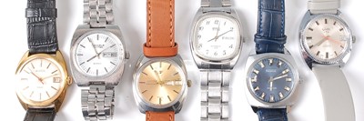 Lot 2754 - A gent's Enicar steel cased automatic wrist...