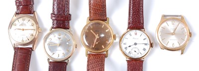 Lot 2756 - A gent's Atlantic Worldmaster gold plated...