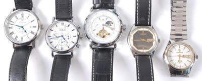 Lot 2763 - A J Springs steel cased gent's automatic wrist...