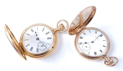Lot 2777 - A gent's Waltham gold plated full hunter...