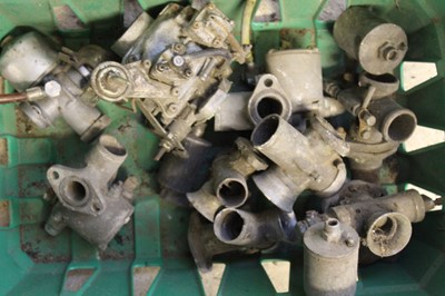 Lot 3444 - Sundry spares, mainly Norton, box of...