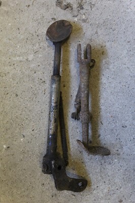 Lot 3450 - Two motorcycle side stands