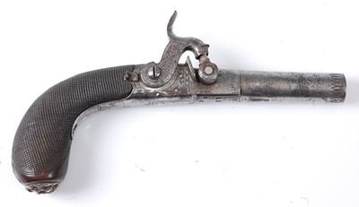 Lot 2291 - A 19th century percussion pistol by E. Baker &...