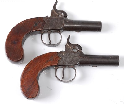 Lot 2293 - A pair of 19th century percussion box-lock...