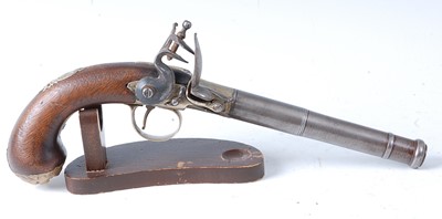 Lot 2307 - An 18th century flintlock pistol, having a...