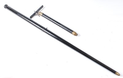 Lot 2478 - A Victorian air cane, in two sections with...