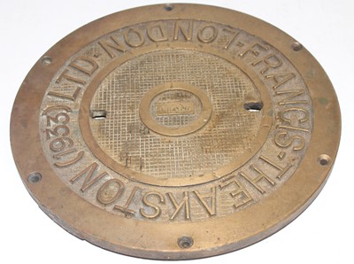 Lot 21 - Railway interest? bronze plate, Francis...