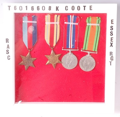 Lot 2109 - A collection of four WW II medals to include...