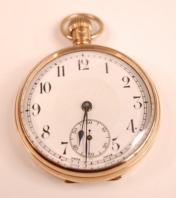 Lot 3147 - A George V 9ct gold cased gent's open faced...