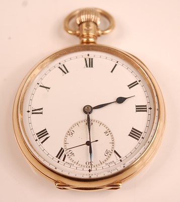 Lot 3139 - A George V 9ct gold cased gent's open faced...