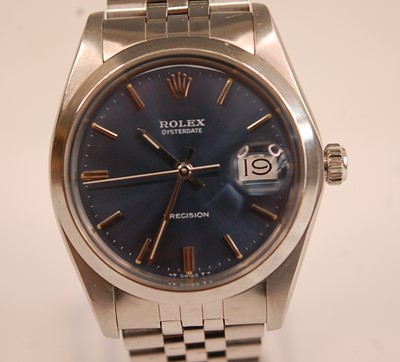 Lot 3163 - A gent's Rolex Oysterdate Precision wristwatch,...