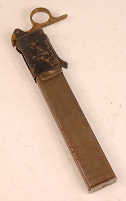 Lot 2429 - A WW II Sten gun magazine with steel loading...