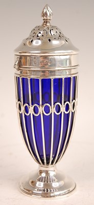 Lot 3070 - A late Victorian silver pedestal lighthouse...