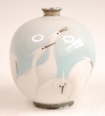 Lot 3235 - A Japanese Meiji period wireless cloisonné...