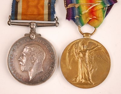 Lot 2160 - A WW I British War and Victory pair, naming SE...