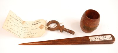 Lot 2448 - A hinge pin reputedly from the Wellington...