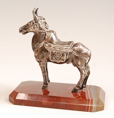 Lot 3215 - An early 20th century continental white metal...