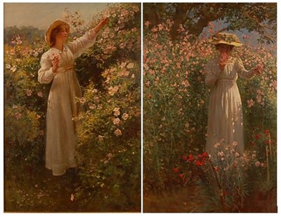 Lot 3247 - Robert Payton Reid (1859-1945) - Pair; Among...