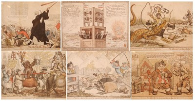 Lot 3258 - Six late French Revolution era British...