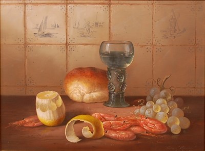 Lot 3249 - Brian Davies (1942-2004) - Still life with...