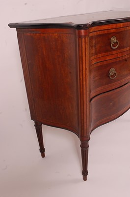 Lot 3391 - A George III plum-pudding mahogany chest, in...