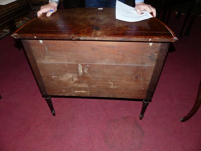 Lot 3391 - A George III plum-pudding mahogany chest, in...