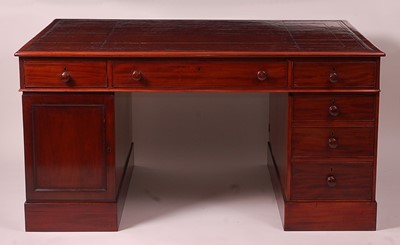 Lot 3365 - An early 19th century mahogany twin pedestal...