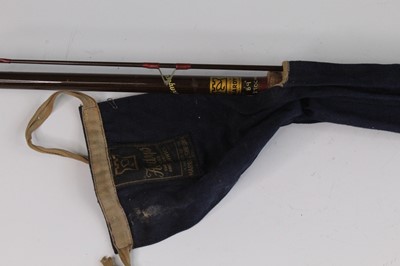 Lot 2635 - A Hardy Swimfeeder 8' 9" two piece rod in...
