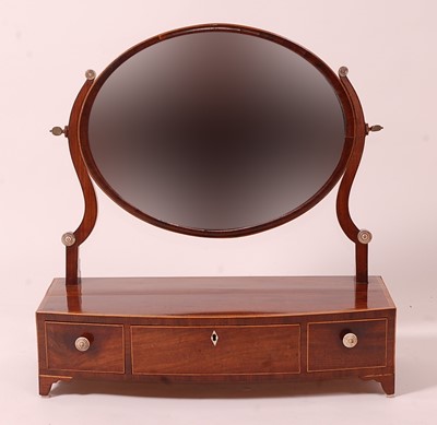 Lot 3381 - A Regency mahogany, boxwood inlaid and...