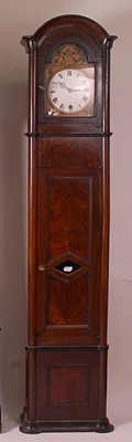Lot 3316 - A mid-19th century continental walnut longcase...