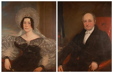 Lot 3266 - 19th century English school - Pair;...