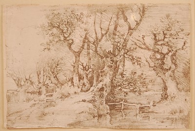 Lot 3279 - John Crome (1768-1821) - Bixley, soft-ground...