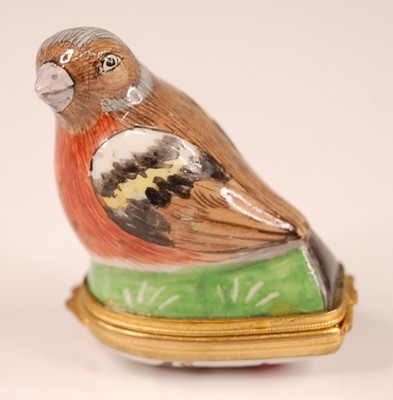 Lot 3177 - A 19th century porcelain bonbonniere in the...