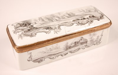 Lot 3169 - An 18th century enamel on gilt metal snuff box,...