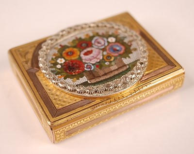 Lot 3178 - A 19th century two-colour yellow metal,...