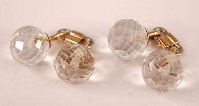 Lot 3123 - A pair of yellow and white metal double-ended...