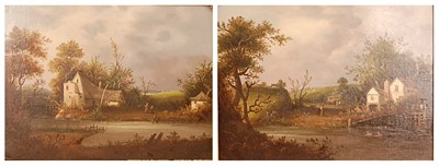 Lot 3307 - Follower of E.C. Williams - Pair; Riverside...